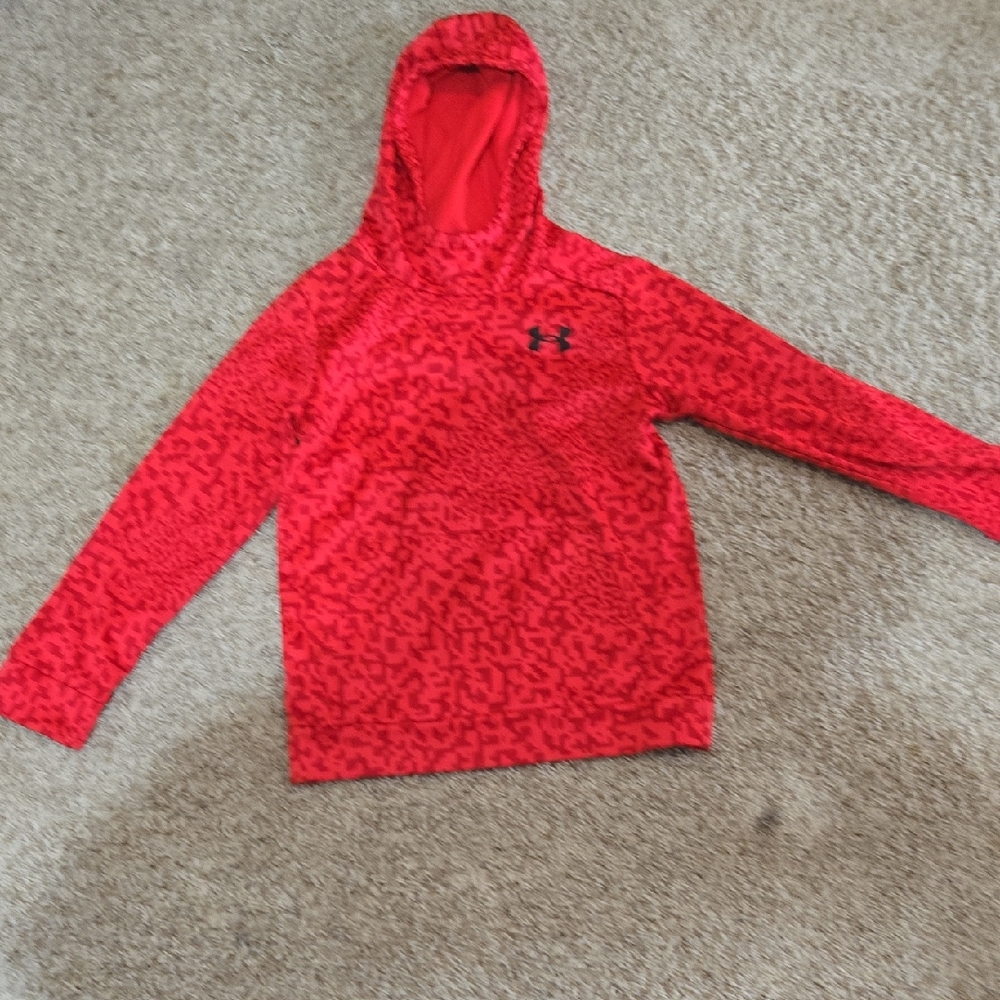 Under Armour Kids Patterned Red Hoodie